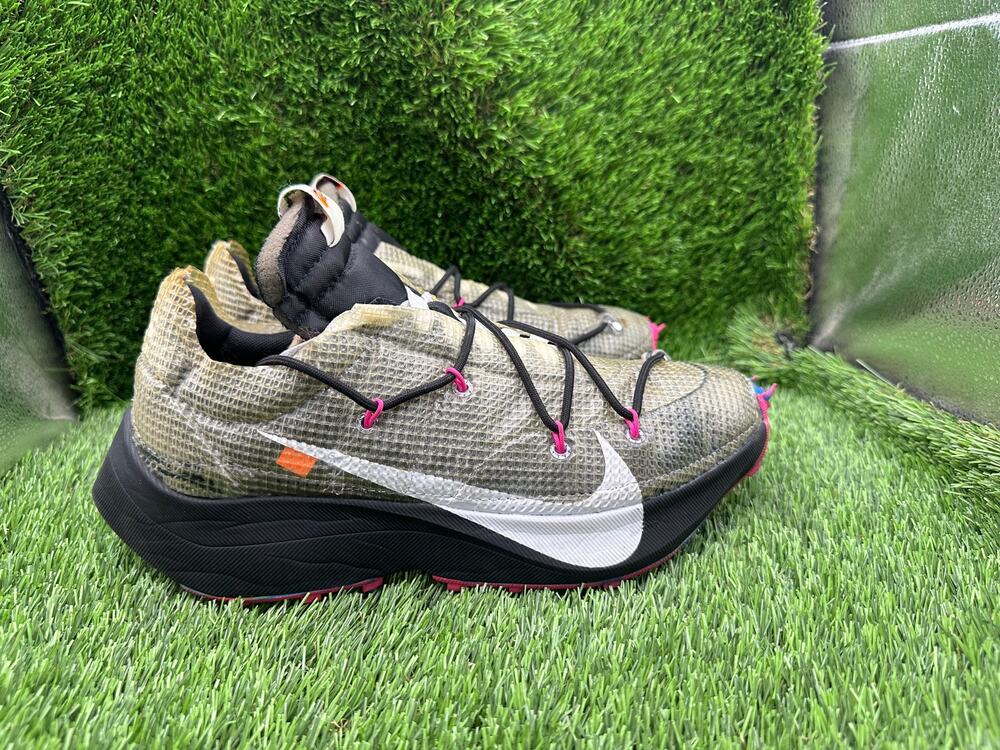Nike x Off-White Vapor Street CD8178-001 Athletic Shoes Womens 9 Black Synthetic